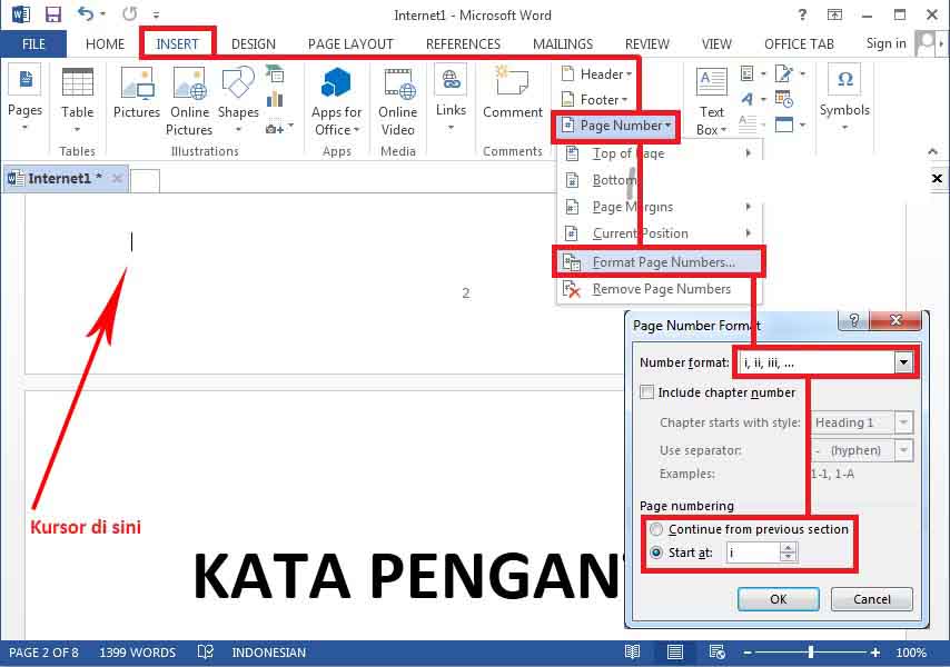 Cara Membuat Halaman Di Word Tanpa Cover Gambaran