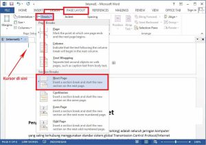 Cara Membuat Halaman Di Word Tanpa Cover Gambaran