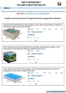 Volume Kubus da Free Interactive Worksheets 743953