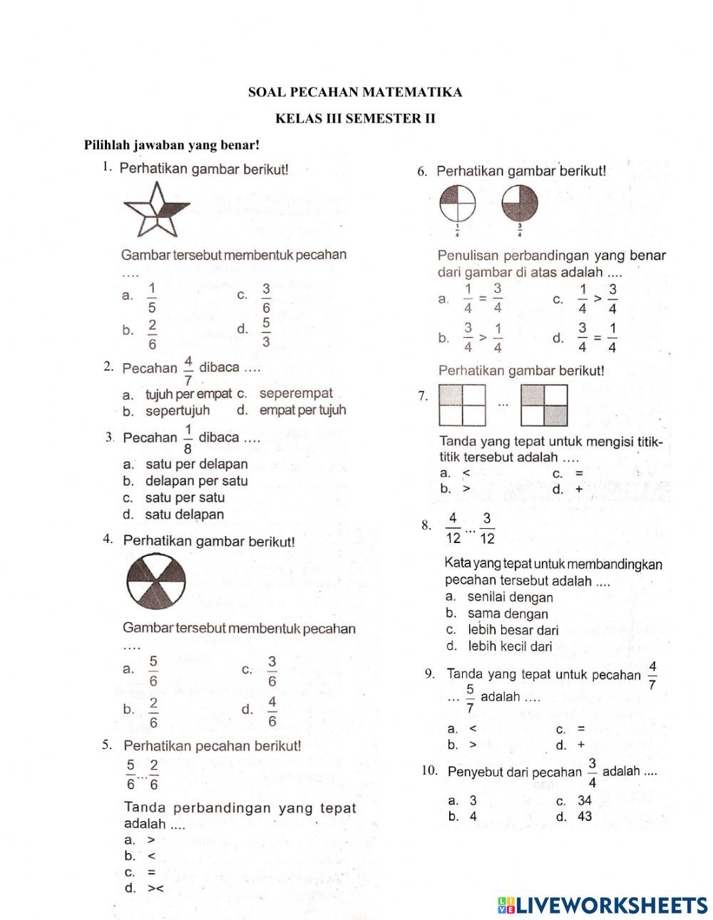 Mengasah Logika dan Berhitung Contoh Soal Matematika Kelas 3 SD