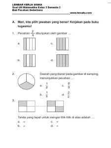 Soal Matematika Kelas 3 Tema 2 - Piffle me