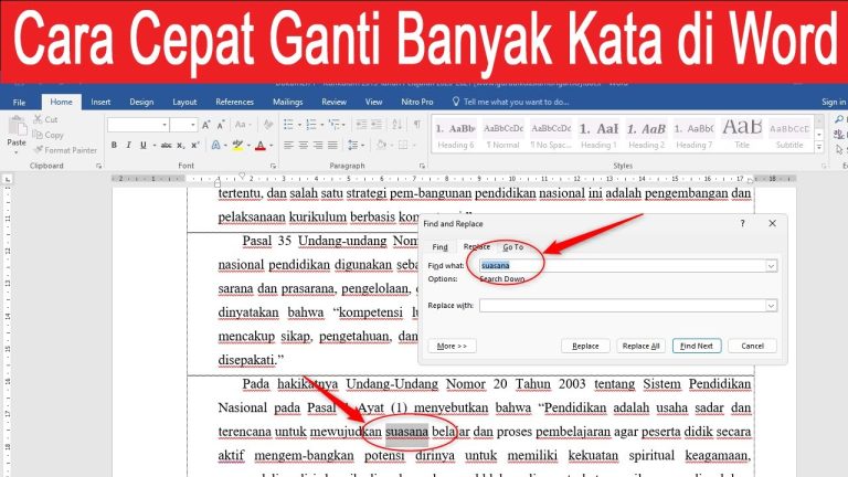 Ternyata Sangat Mudah Ini 5 Cara Mencari dan Mengubah Kata di Word Tanpa Perlu Ribet Lagi
