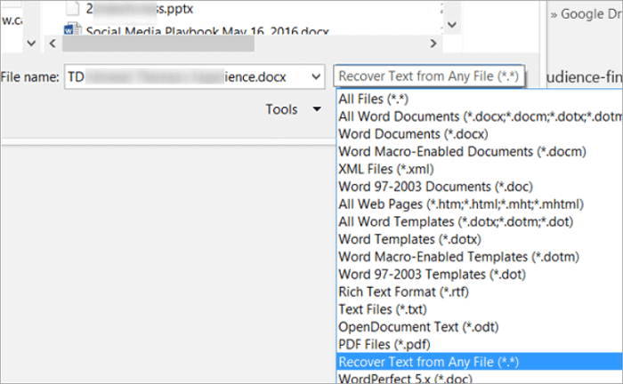 cara memperbaiki file word yang berubah type