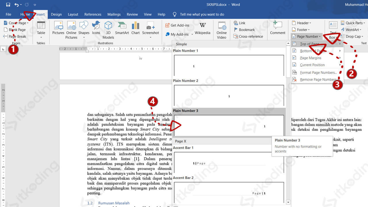 Cara Membuat Halaman Di Word Tanpa Cover Gambaran