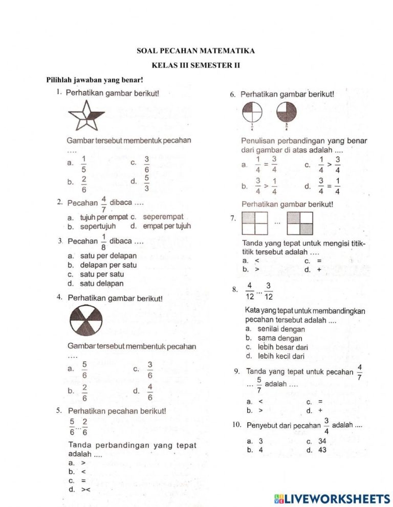 5 Contoh Soal Matematika Kelas 3 Windu Lusin yang Wajib Dikuasai di SAS 2026