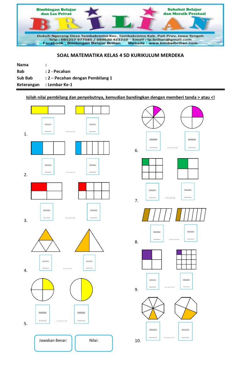 5 Contoh Soal Matematika Pecahan Sederhana Kelas 3 SD yang Wajib Dikuasai di 2026 5 Contoh Soal Matematika Pecahan Sederhana Kelas 3 SD yang Wajib Dikuasai di 2026