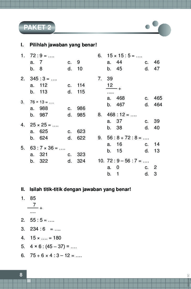 7 Contoh Soal Matematika SD Kelas 3 Tema 1 Subtema 1 Wajib Dikuasai Tahun 2026
