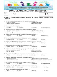 3 Kisi Kisi Soal IPA Kelas 3 SD Buku Erlabgga yang Wajib Dikuasai Sebelum UH IPAS