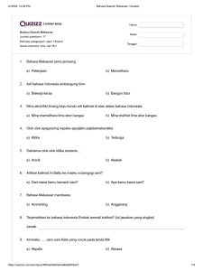Soal Bahasa Makassar Kelas 3 SD PDF