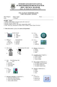 5 Fakta Mengejutkan dari Contoh Soal Bahasa Inggris Kelas 4 Semester 2 yang Wajib Tahu