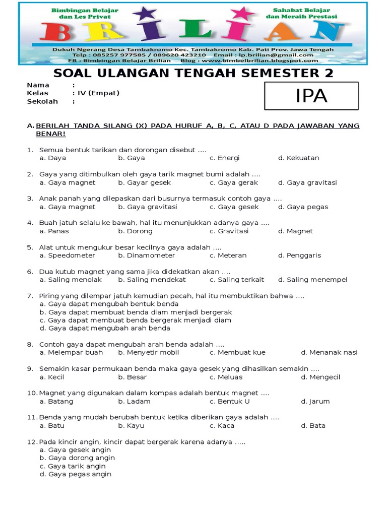 5 Fakta Mengejutkan dari Soal IPA Semester 2 Kelas 4 yang Wajib Tahu Guru dan Orang Tua 5 Fakta Mengejutkan dari Soal IPA Semester 2 Kelas 4 yang Wajib Tahu Guru dan Orang Tua