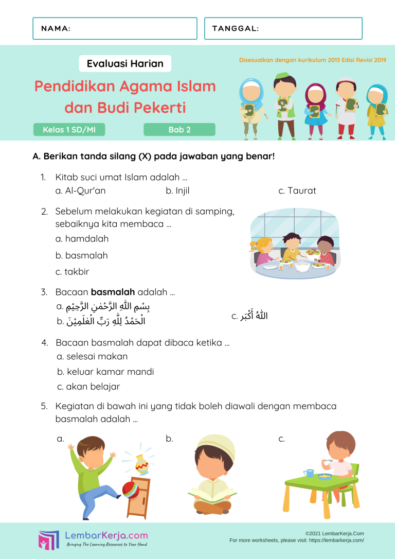 5 Soal PAI Kelas 2 SD Tersembunyi yang Wajib Diketahui Orang Tua Agar Anak Lulus Ujian 5 Soal PAI Kelas 2 SD Tersembunyi yang Wajib Diketahui Orang Tua Agar Anak Lulus Ujian