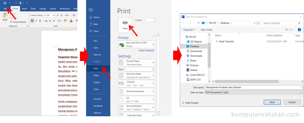Terbukti Mudah! Cara Cetak Bukti Pajak Kendaraan Online dari Word diubah e PDF Tanpa Samsat