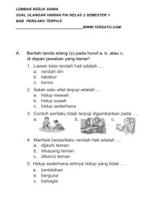 Ternyata Begini Contoh Soal Agama Kelas 2 SD Kurikulum 2013 Prilaku Terpuji yang Wajib Dikuasai Siswa