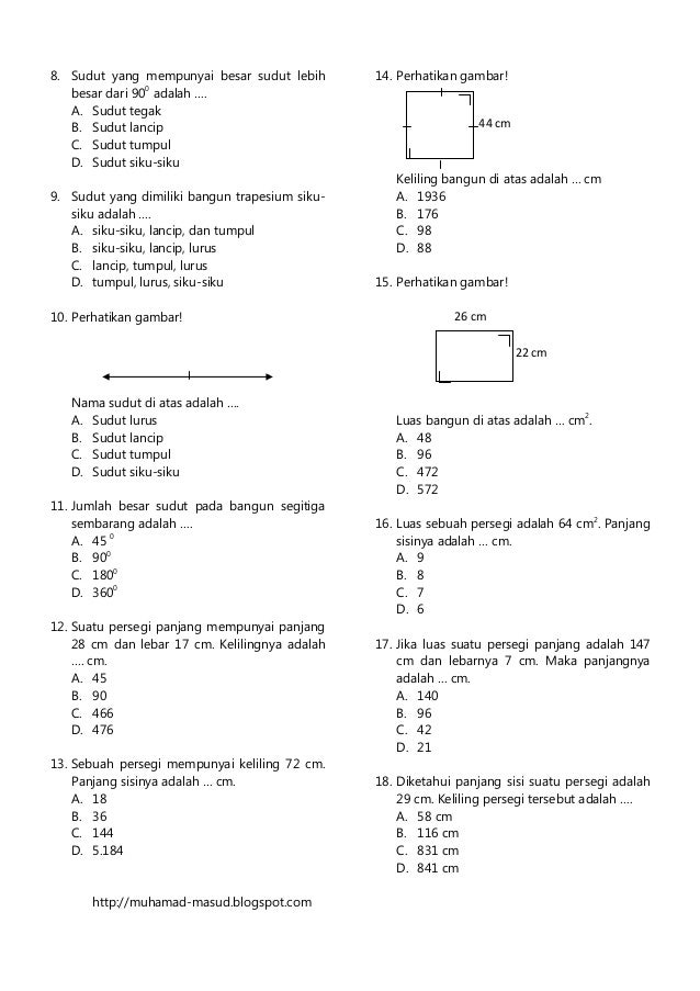 Ternyata Ini Rahasia Jitu Taklukkan Latiha Soal UKK Matematika Kelas 3 SD dengan 7 Trik Cepat