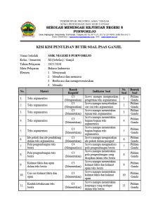 kisi kisi soal bahasa indonesia kelas xi kd 3.1 peminatan