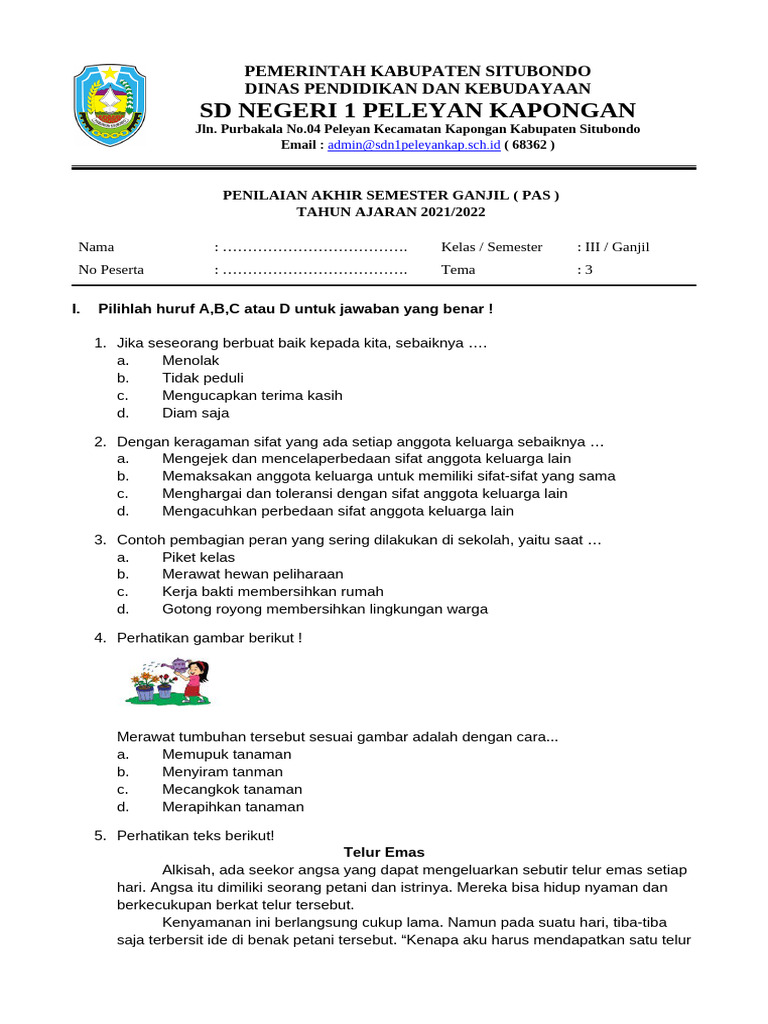 Rahasia Cepat Jawab Soal Tema 3 Kelas 3 Kurikulum 2013 Agar Nilai Sempurna