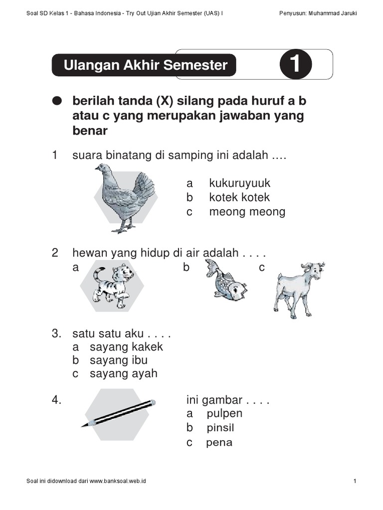 Ternyata Ini Kunci Jawaban Soal Bahasa Indonesia Kelas 2 Tentang Hewan Paling Akurat