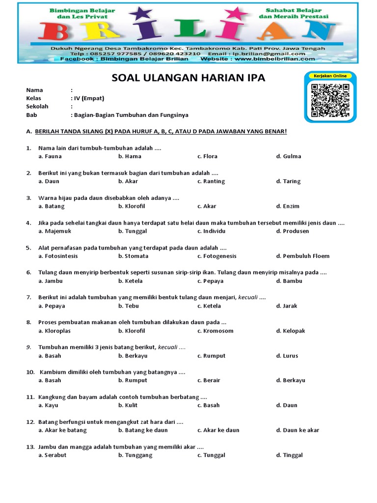 Wajib Tahu Kumpulan Soal UAS Semester 2 Kelas 4 SD IPA Agar Nilai Langsung Melejit